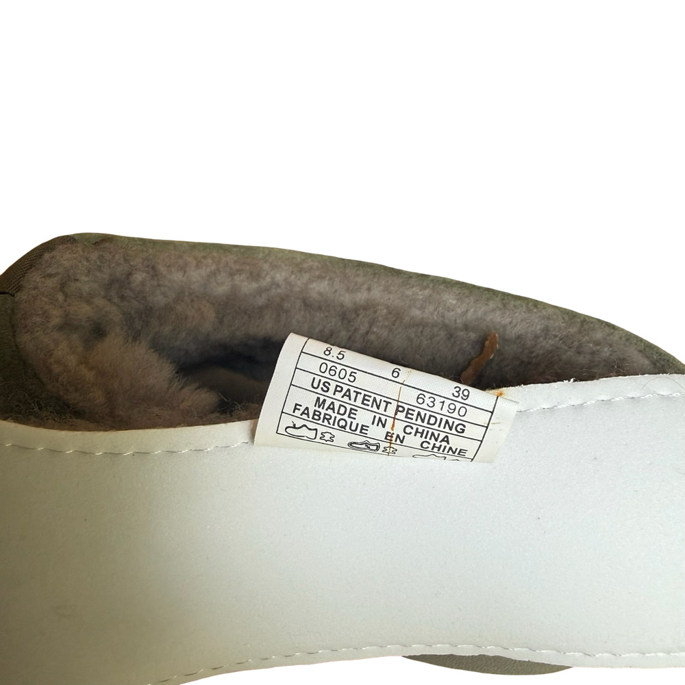 Merrell Primo Chill Slide Suede Leather Moss Green Sherpa Lined Mules Shoes 8.5 - Picture 13 of 15